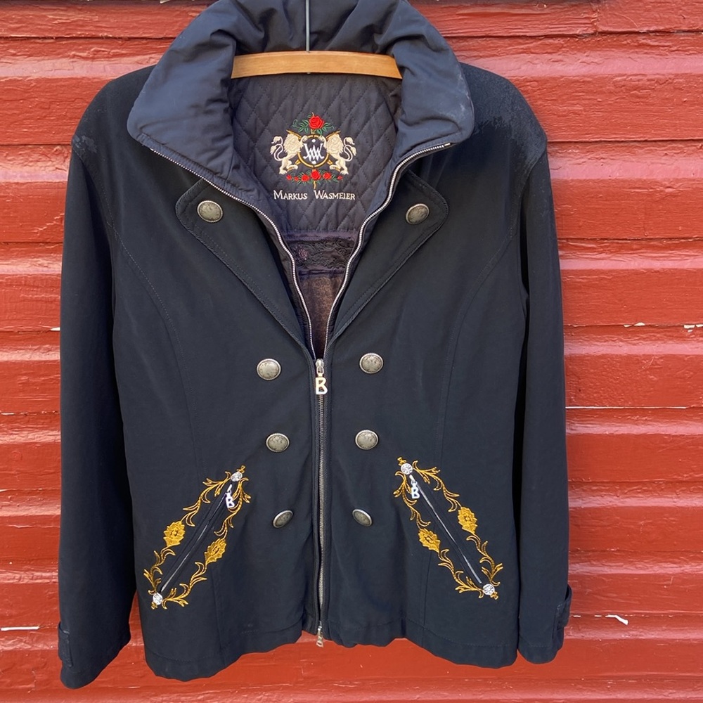 Bogner Vintage Markus Wasmeier Embroidered Winter Coat Ski Jacket Womens Size 14